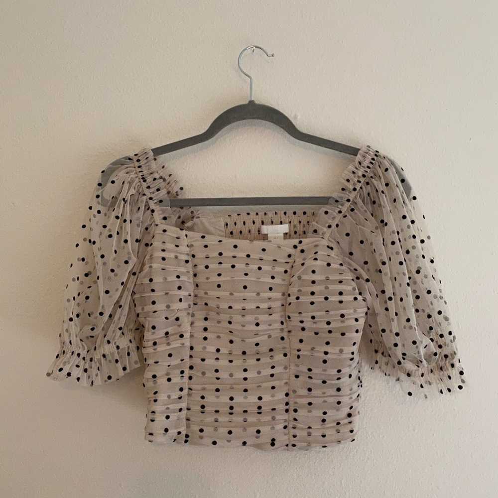 H&M Polka Dot Crop Top